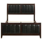 Carlton Wood Queen Panel Bed Cappuccino