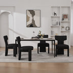 Armless Curved Back Accent Chairs