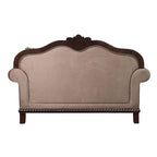 Chateau De Ville - Loveseat With 3 Pillows (Same Lv01589) - Fabric & Espresso