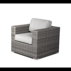 Wicker Sectional Seating Group With Cushions
