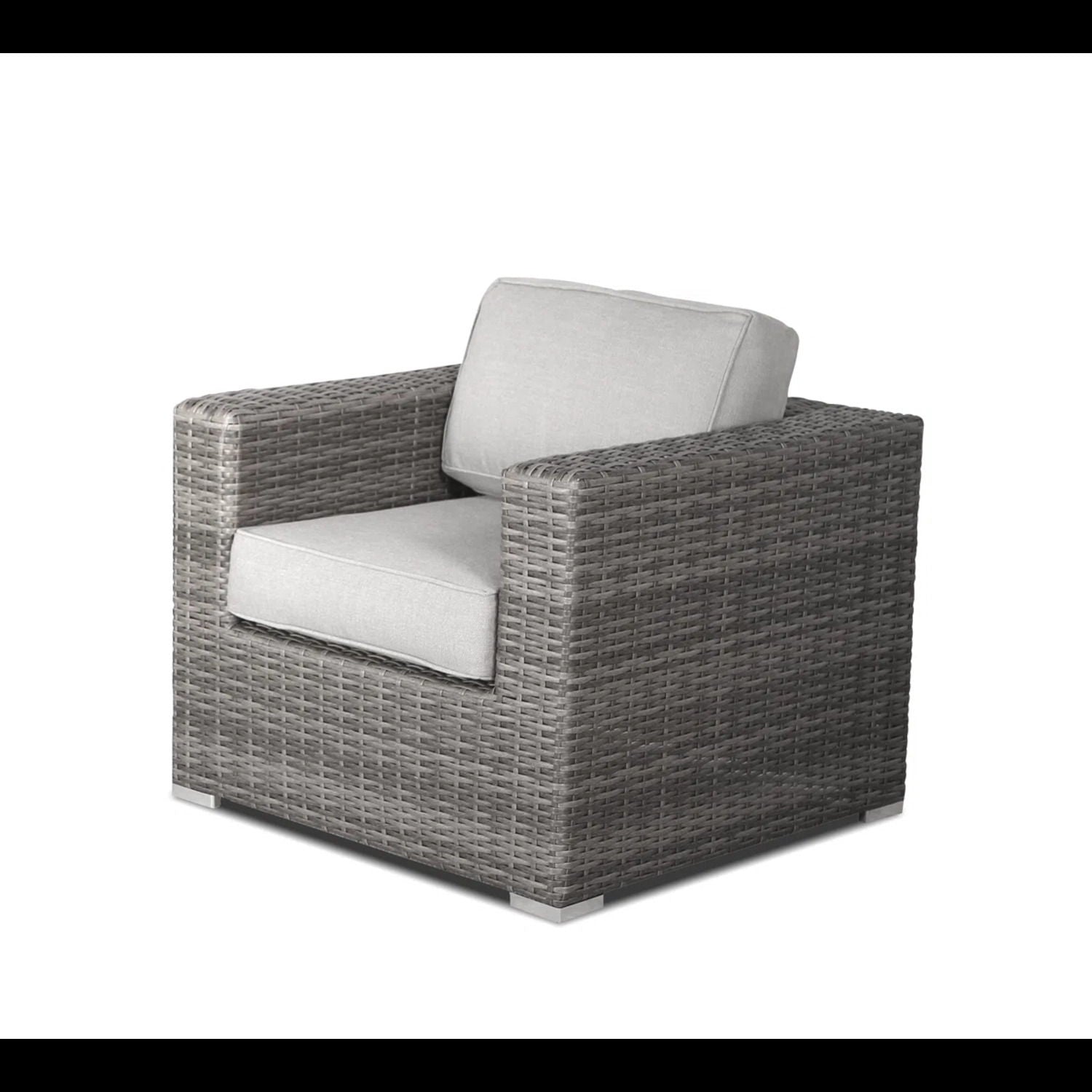 Wicker Sectional Seating Group With Cushions