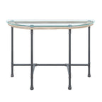 Brantley - Sofa Table - Clear Glass & Sandy Gray