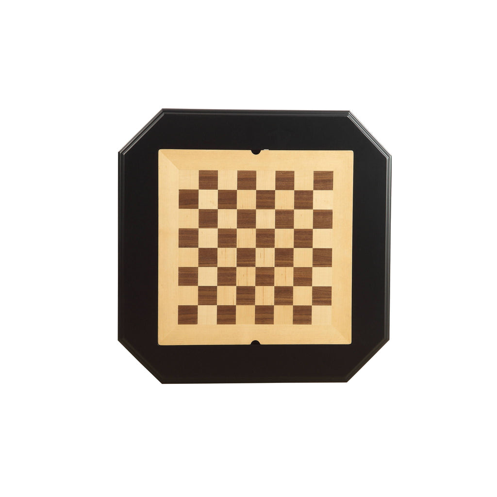 Bishop - Reversible Chess Checker Game Table With Game Tray (Chess Fingures Not Included)