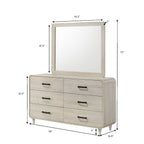 6 Drawer Dresser With Ample Storage Space - Antique White