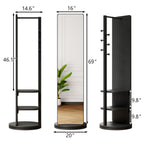 3 In 1 Multifunctional Full Length Clothing Mirror