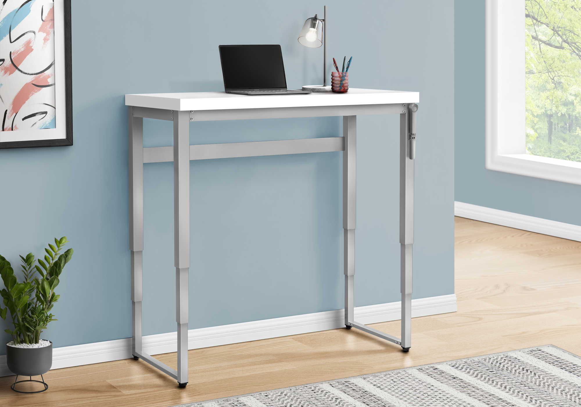 Computer Desk Home Office, Standing, Adjustable, Laptop