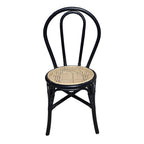 Rattan Dining Chair (Set of 2) - Black Multi