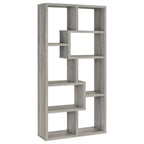 Theo 71-inch 6-shelf Bookshelf Grey Driftwood
