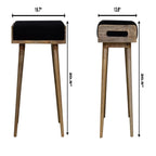 Tray Style Footstool - Black
