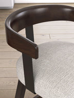 Haddigan - Upholstered Swivel Barstool (Set of 2) - Dark Brown