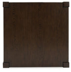 Breckington - Square End Table - Dark Brown