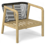 Palmetto - Outdoor Conversation Chair (Set of 2) - Stone Gray