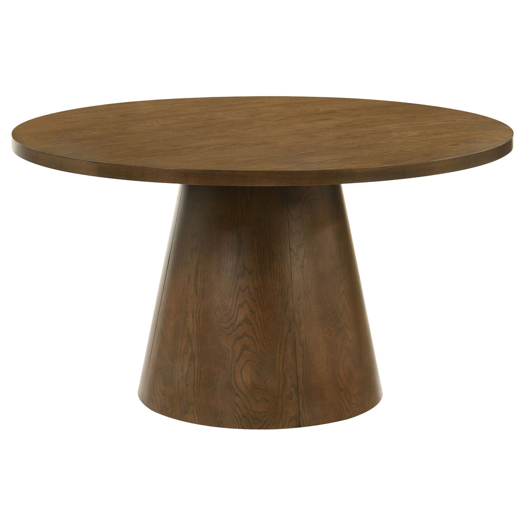 Franklin 5-piece 54-inch Round Dining Table Set Dark Brown