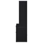 Westpark 3-shelf Bookcase USB and Lockable Drawer Black