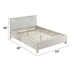 Celerina - Queen Bed - Weathered White