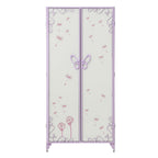 Priya II - Wardrobe - White & Light Synthetic Leather Rple