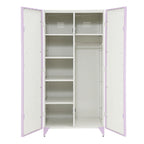 Priya II - Wardrobe - White & Light Synthetic Leather Rple