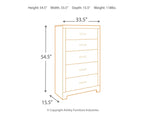 Culverbach - Five Drawer Chest - Gray