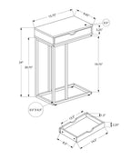 Accent Table, C - Shaped Contemporary & Modern Design