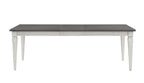 Katia - Dining Table With Leaf - Gray / White