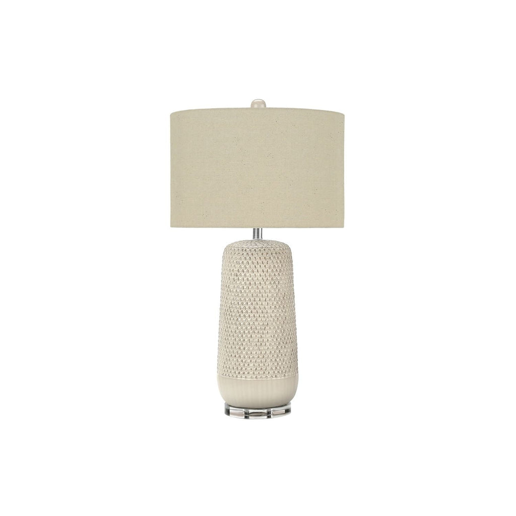 Contemporary Lighting, Table Lamp, Ceramic, Resin - Cream