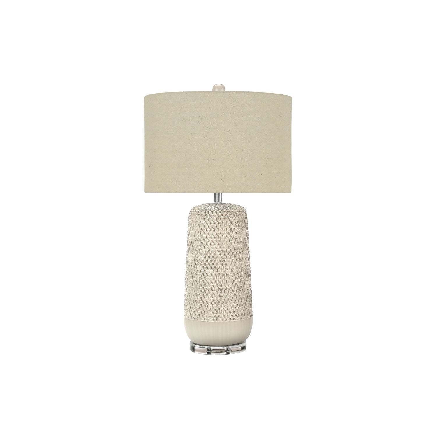 Contemporary Lighting, Table Lamp, Ceramic, Resin - Cream