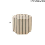 Accent Ottoman Printed Stripe