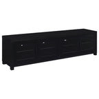 Sachin 4-door Engineered Wood 79-inch TV Stand Black