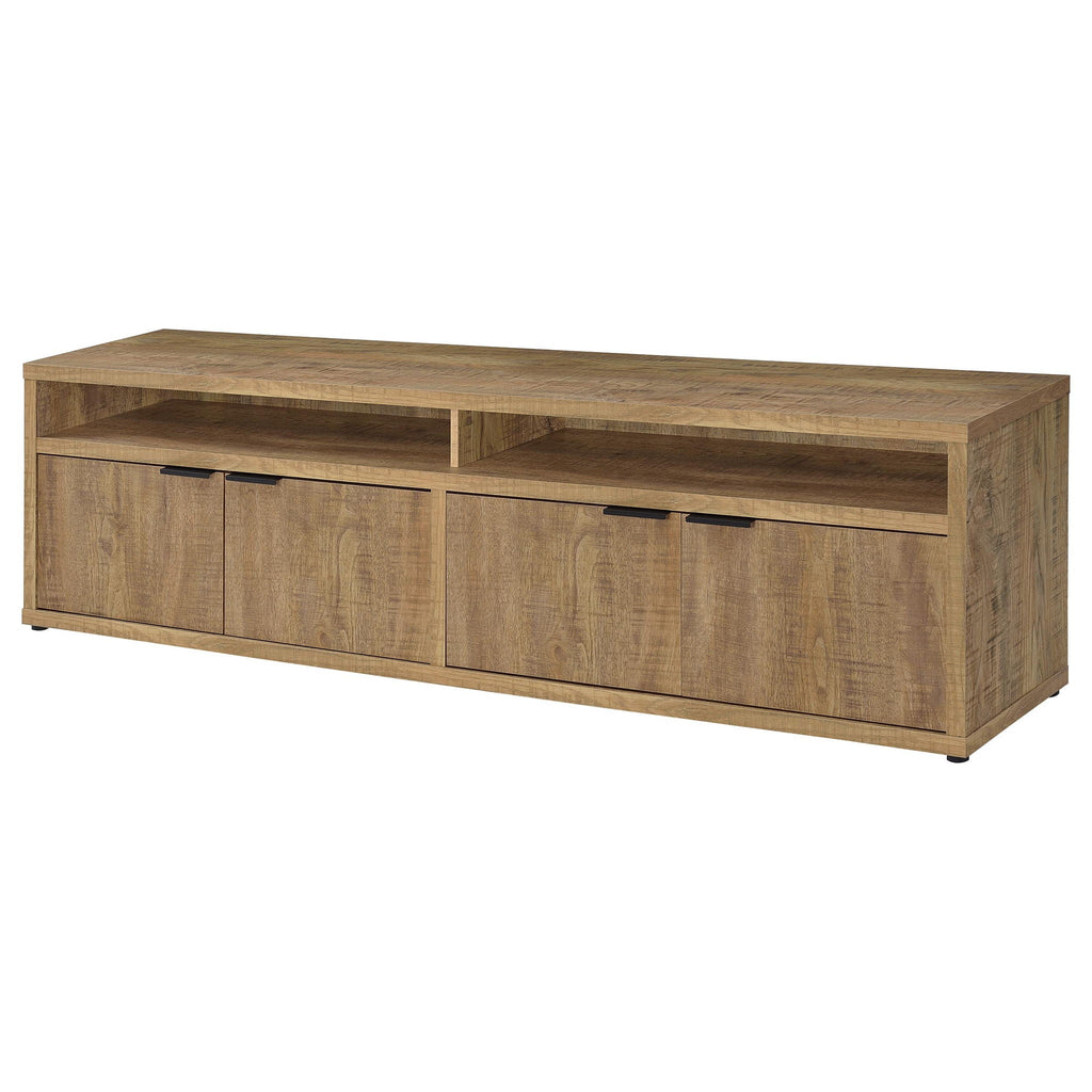 Tabby 79-inch 4-door Engineered Wood TV Stand Media Console Mango
