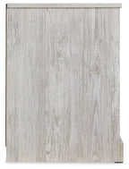 Paxberry - One Drawer Night Stand - Open Cubby - Whitewash