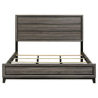 Watson Wood Eastern King Panel Bed Grey Oak
