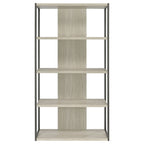 Loomis 72-inch 4-shelf Bookshelf Whitewashed Grey