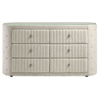 Sonya 6-drawer Upholstered Bedroom Dresser Ivory