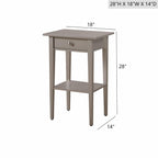 Dalton - Nightstand - Silver Champagne
