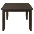 Dalila Rectangular 66-inch Wood Dining Table Cappuccino