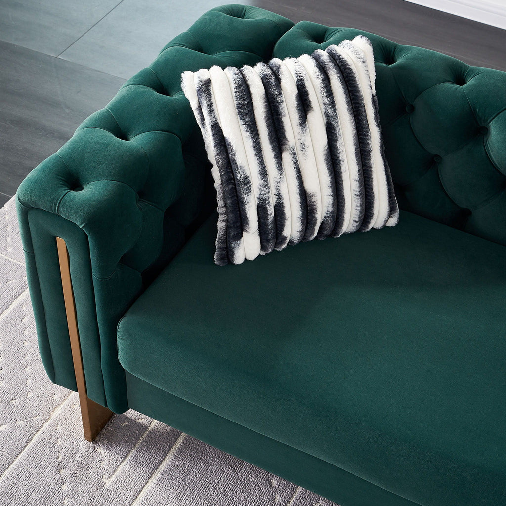 Chesterfield - Modern Tufted Living Room Sofa, 84.25''W Couch