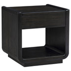Leandro 2-piece Wood Coffee and End Table Set Burnished Black