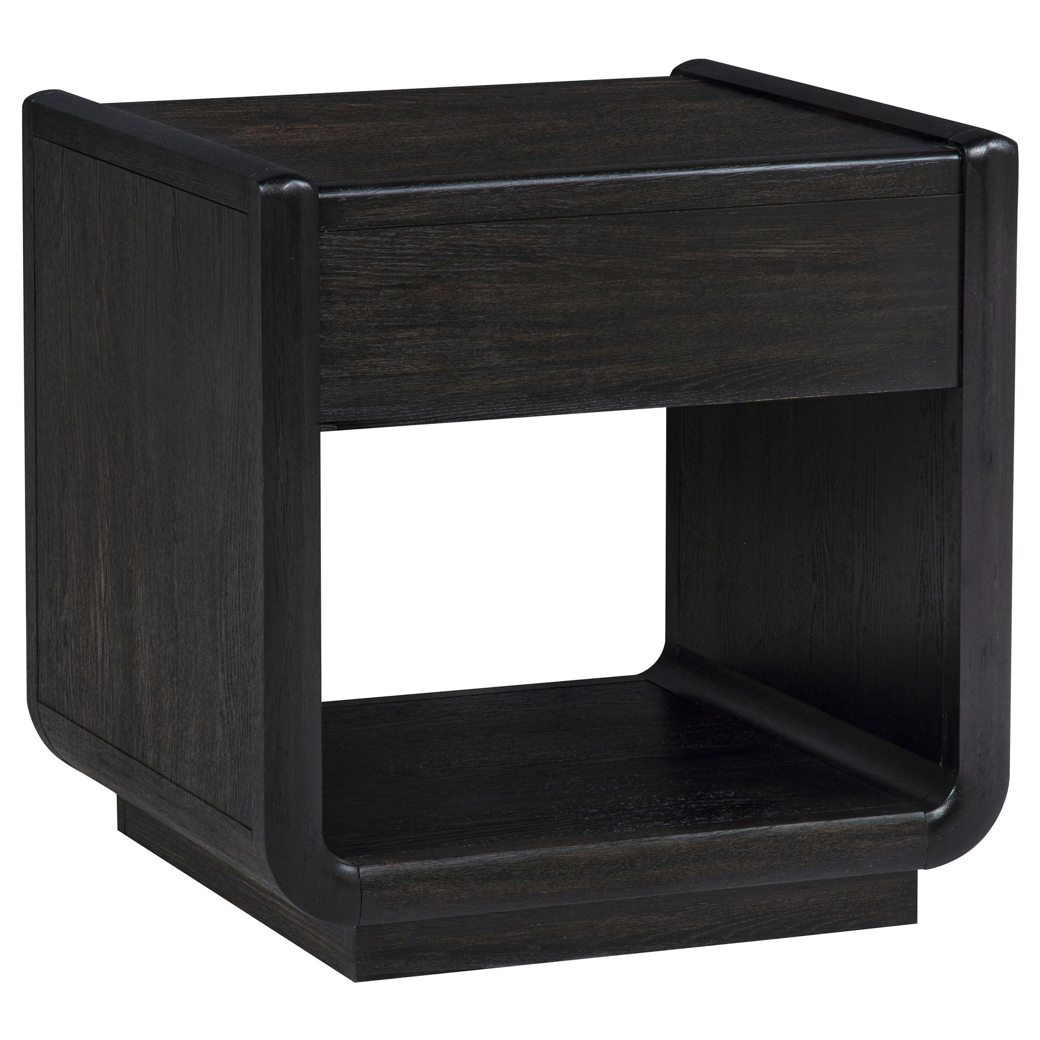 Leandro 2-piece Wood Coffee and End Table Set Burnished Black