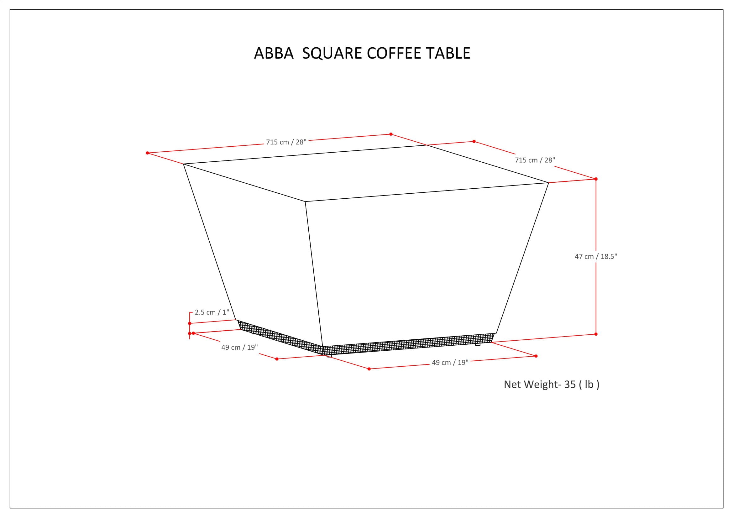Abba - Handcrafted Coffee Table