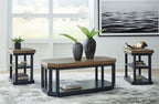 Landocken - Occasional Table Set (Set of 3) - Brown / Blue