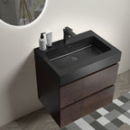 Alice - Bathroom Vanity Wall Mounted With Sink, Large Storage