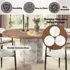 Harvey - Round Dining Table - Brown