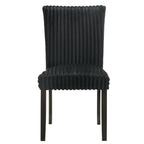 Dermott Upholstered Parson Dining Side Chair Black (Set of 2)