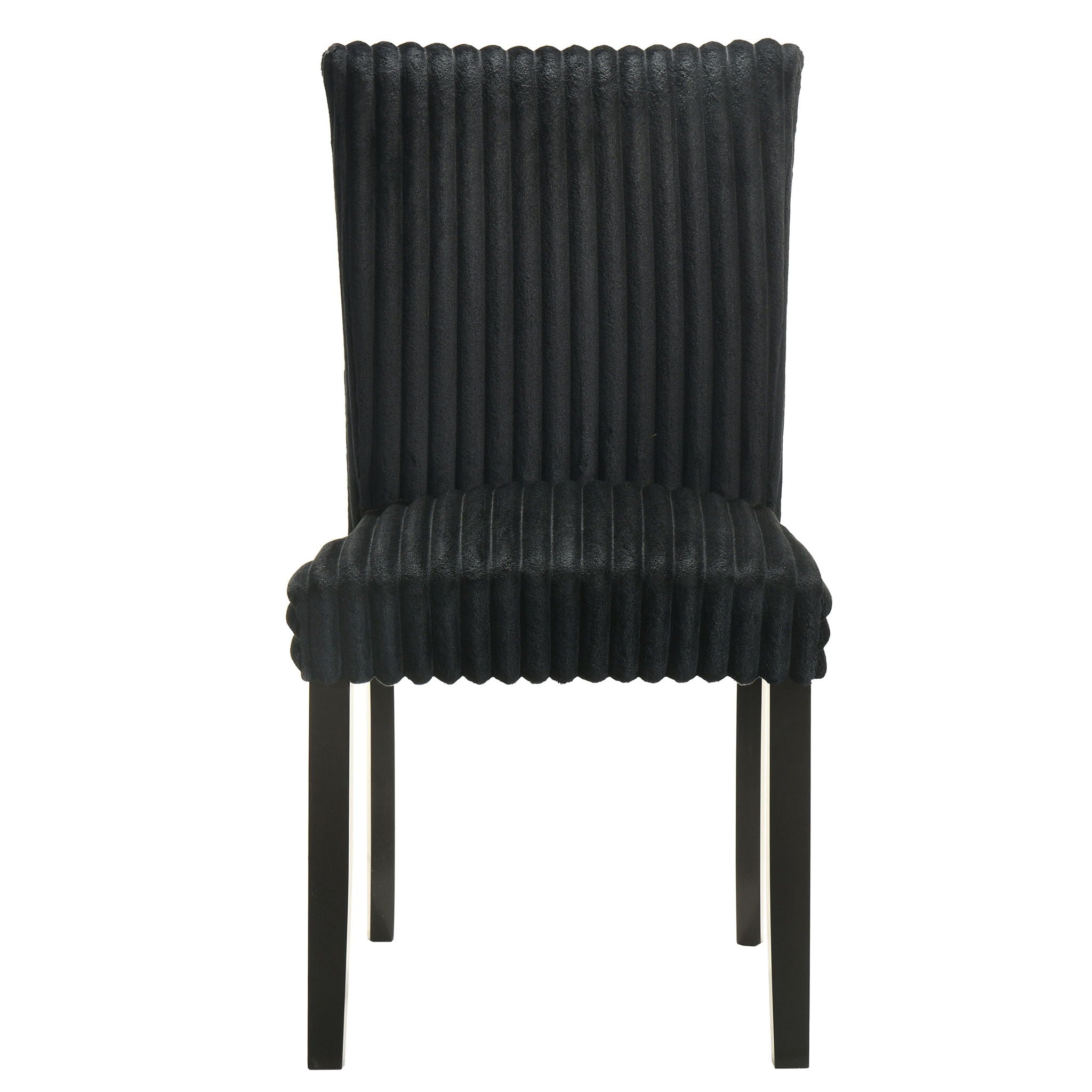 Dermott Upholstered Parson Dining Side Chair Black (Set of 2)
