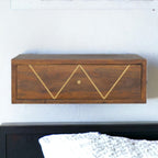 Floating Bedside Table - Chestnut
