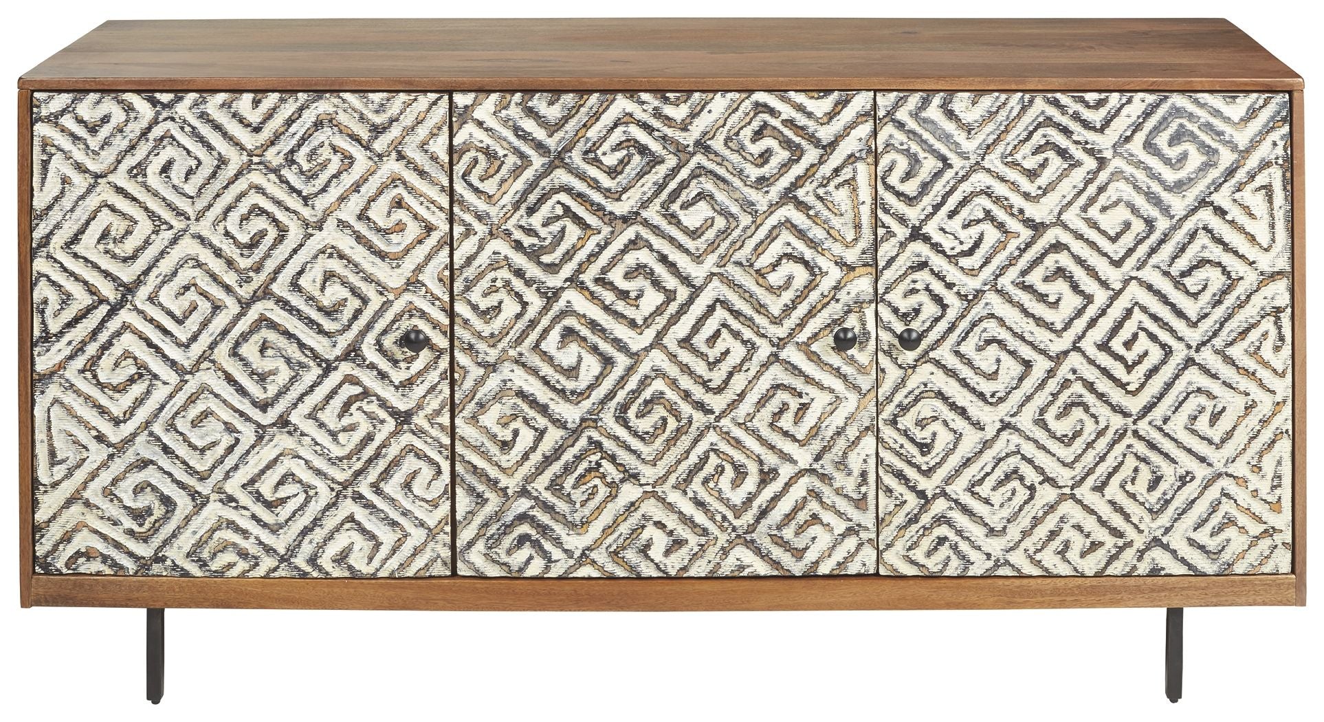 Kerrings - Accent Cabinet - Brown / Black / White