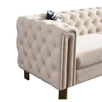 Chesterfield - Modern Tufted Living Room Sofa, 84.25''W Couch