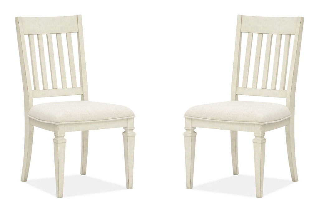 Newport - Dining Side Chair With Upholstered Seat (Set of 2) - Alabaster