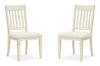 Newport - Dining Side Chair With Upholstered Seat (Set of 2) - Alabaster