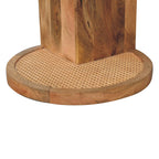 Close Knit Corner End Table - Oak